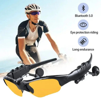 Óculos de áudio bluetooth inteligentes esportes ao ar livre ciclismo som surround