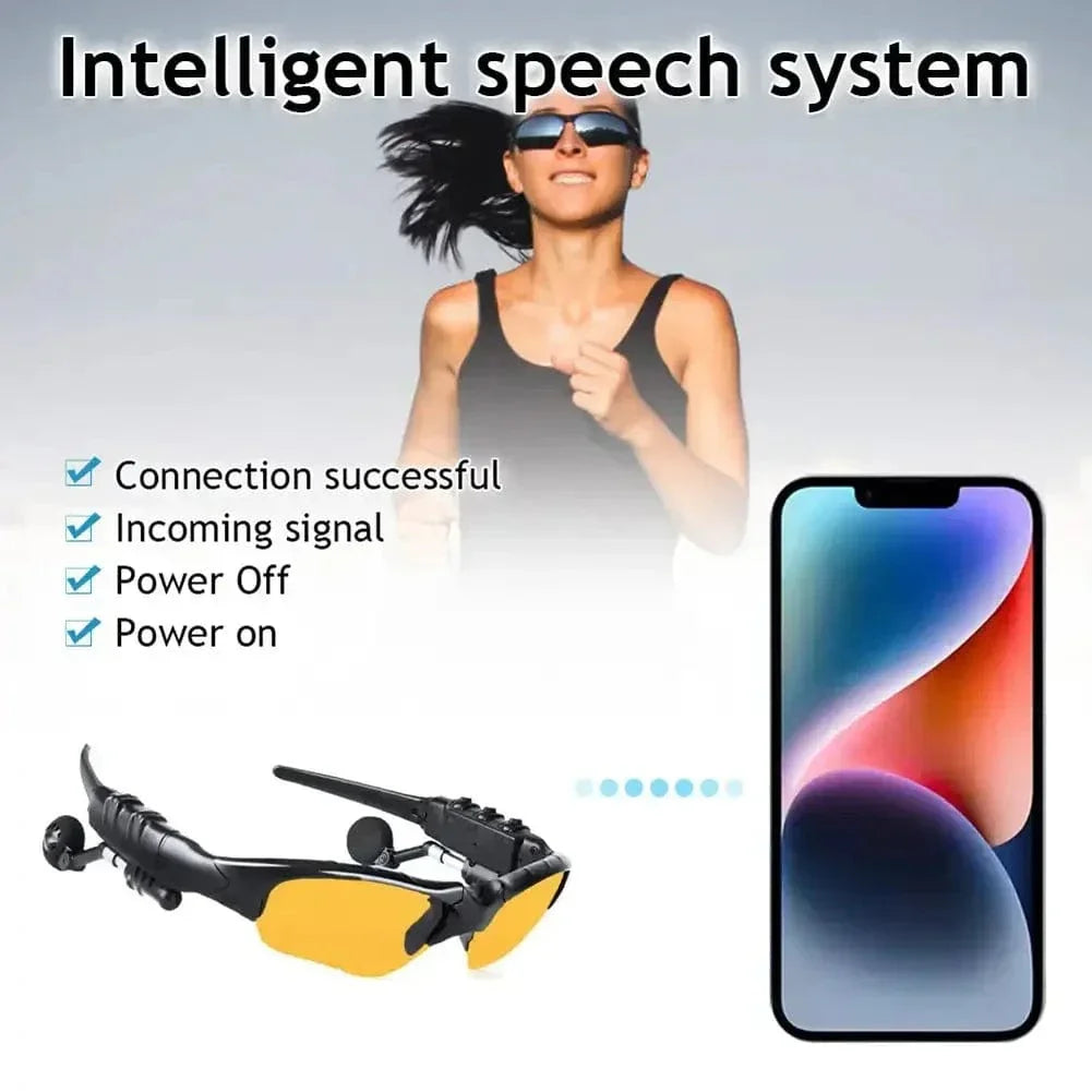 Óculos de áudio bluetooth inteligentes esportes ao ar livre ciclismo som surround